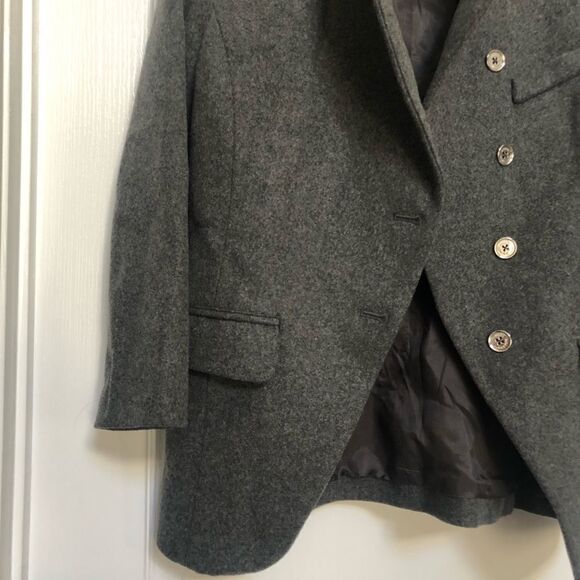 LIKE NEW grey Michael Kors wool blazer size 6 - Picture 4 of 10